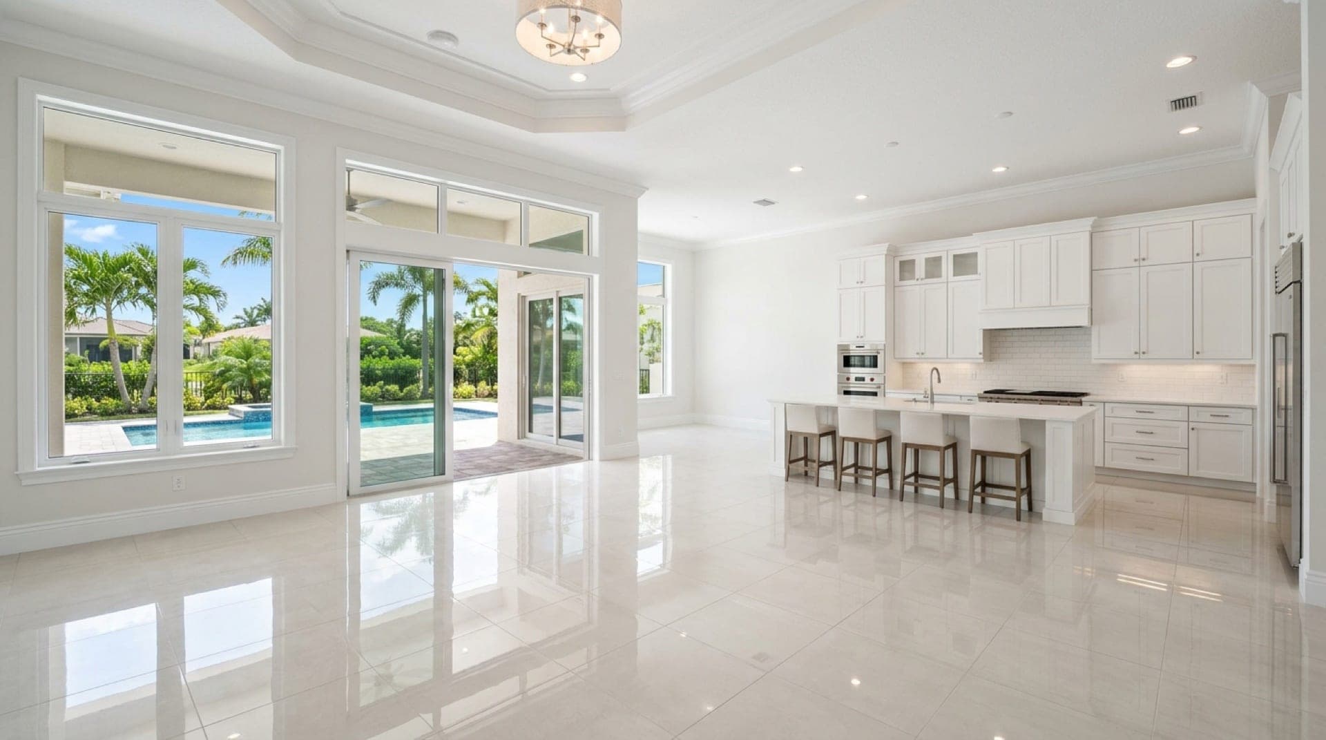 Spotless empty residence prepared for move-in and turnover in Naples