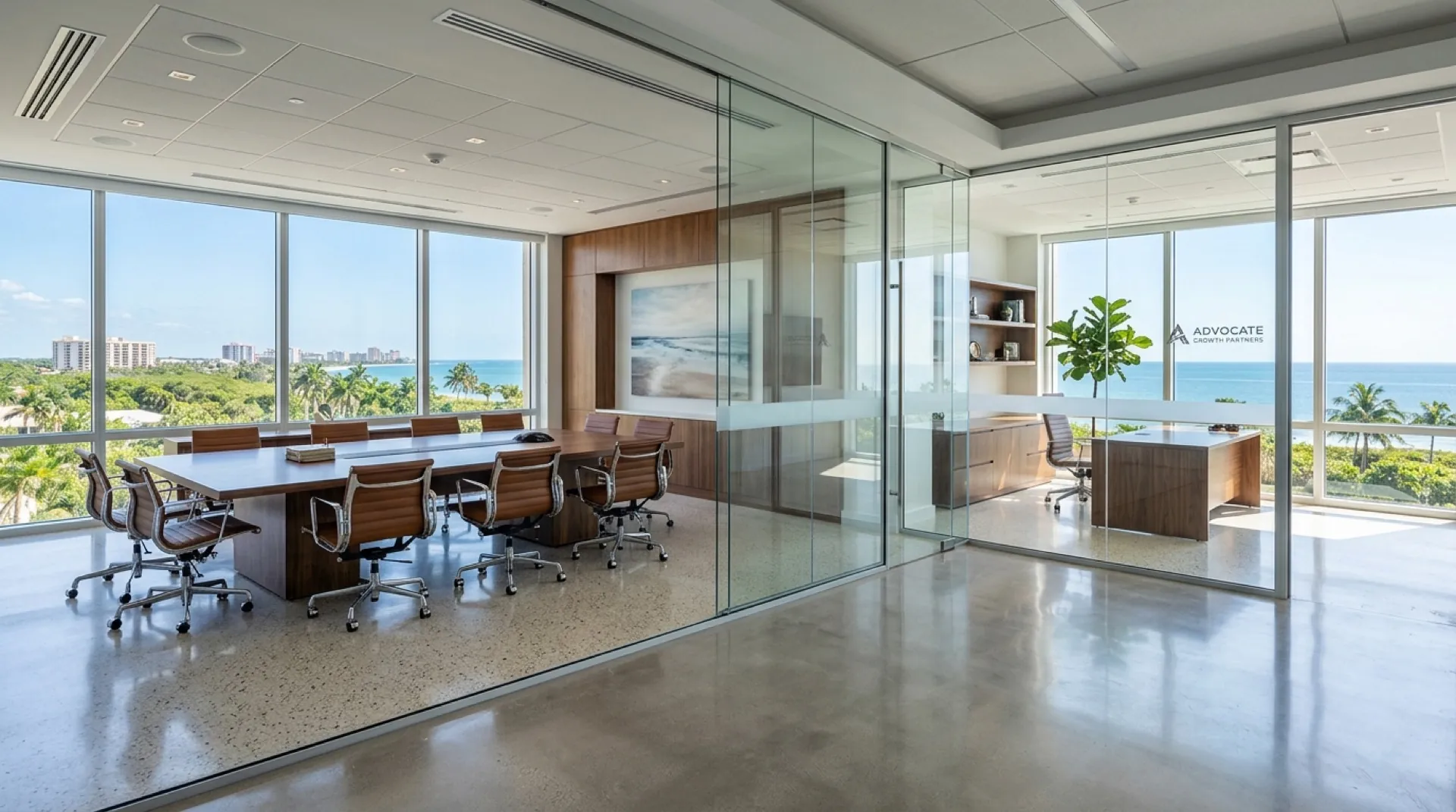 Clean professional office interior