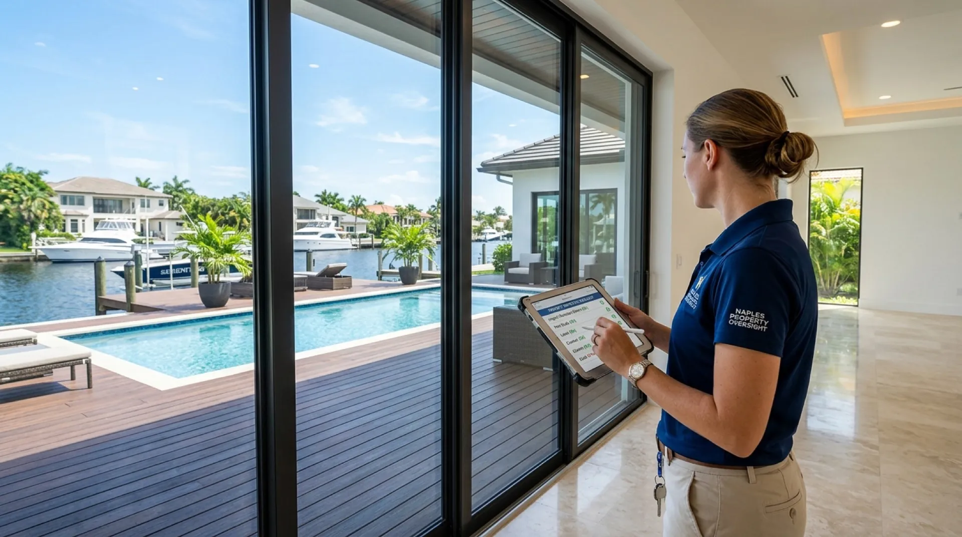 Property inspection and home monitoring oversight