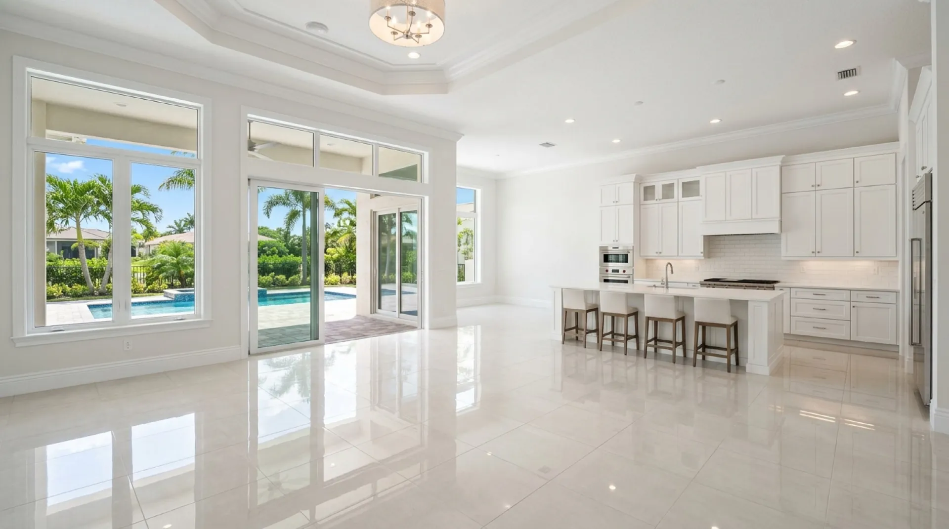 Clean, empty transition-ready residence prepared for move-in
